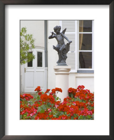 Courtyard Statue Of Cupid, Amour De Deutz At Champagne Deutz, Ay, Vallee De La Marne, France by Per Karlsson Pricing Limited Edition Print image