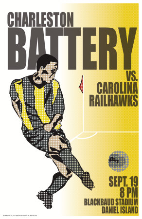 Charleston Battery Vs.Carolina Railhawks by Christopher Rice Pricing Limited Edition Print image
