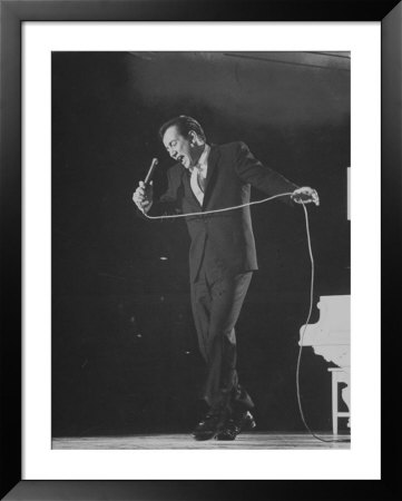 Singer Bobby Darin Performing On Stage At The Sands Hotel by Allan Grant Pricing Limited Edition Print image