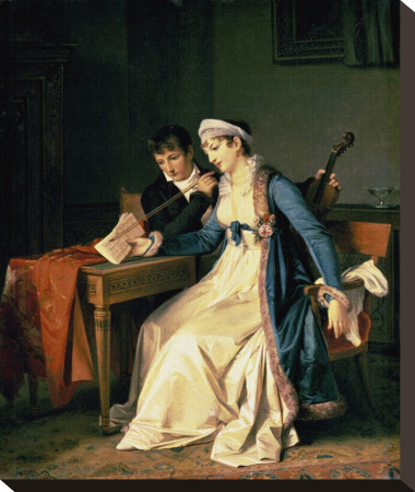 The Music Lesson by Marguerite Gerard Pricing Limited Edition Print image