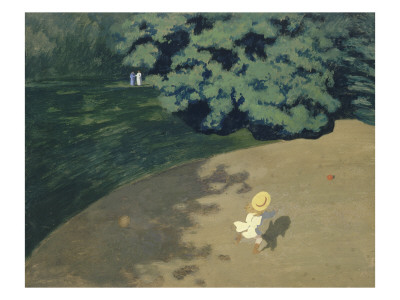The Balloon Or Corner Of A Park With A Child Playing With A Balloon, 1899 by Felix Vallotton Pricing Limited Edition Print image