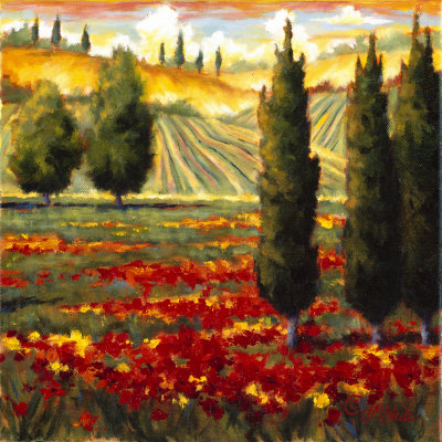 Tuscany In Bloom Iii by J.M. Steele Pricing Limited Edition Print image