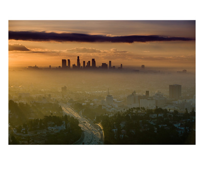 Dawn View Of Downtown, Los Angeles, California, Usa by Walter Bibikow Pricing Limited Edition Print image
