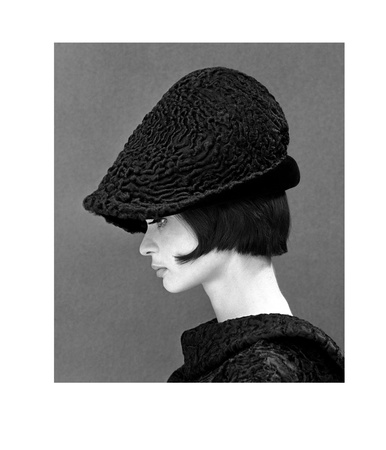 Marie Lise Gres In A Persian Lamb Hat, Summer 1964 by John French Pricing Limited Edition Print image