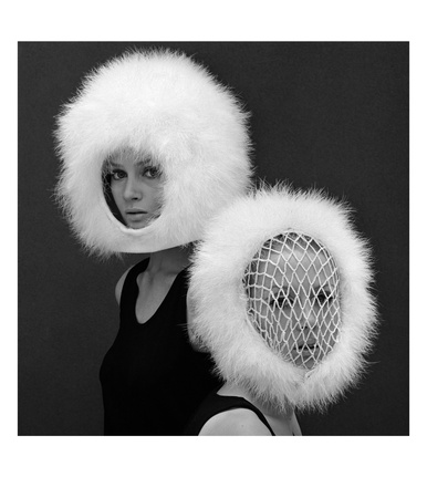 Two Capsule Line Feathered Helmets, 1960S by John French Pricing Limited Edition Print image