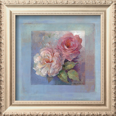 Roses On Blue I by Peter Mcgowan Pricing Limited Edition Print image