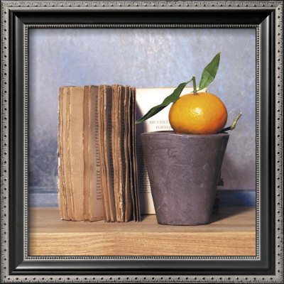 Orange And Book by Amelie Vuillon Pricing Limited Edition Print image