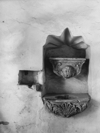 Ritual Basin Used By Priests To Wash Hands Before Mass by Lee Boltin Pricing Limited Edition Print image