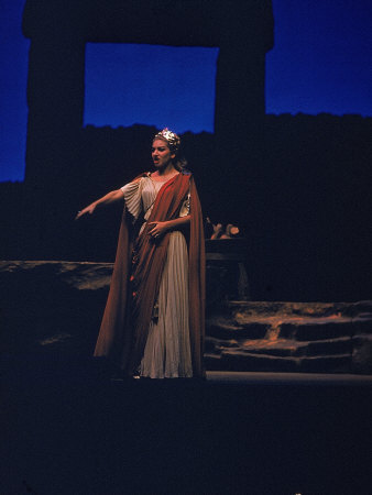 Soprano Maria Callas Performing In The Opera Norma by John Dominis Pricing Limited Edition Print image