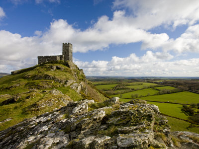 St Michael De Rupe Church At Brentor, Dartmoor National Park, Devon, England, 2008 by Adam Burton Pricing Limited Edition Print image