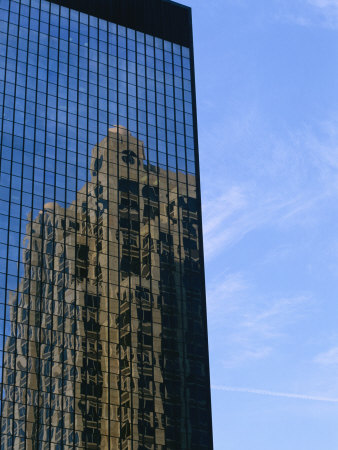 High-Rise Is Reflected In An Office Building by Stephen Alvarez Pricing Limited Edition Print image