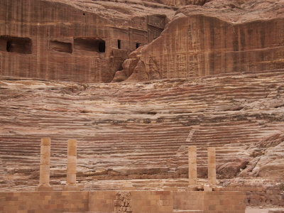 Theater Carved Out Of A Rock Wall In Petra by Taylor S. Kennedy Pricing Limited Edition Print image