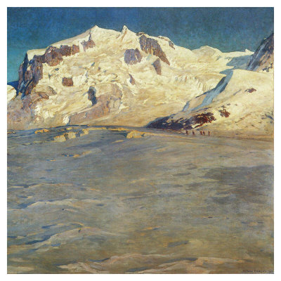Monte Rosa At Sunset by Eugen Bracht Pricing Limited Edition Print image