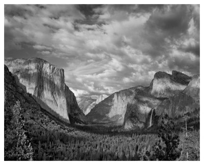 Yosemite Tunnel View Black And White I by Danny Burk Pricing Limited Edition Print image