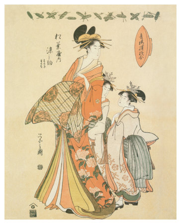 Courtesan Somenosuke Of Matsubaya by Hosoda Eishi Pricing Limited Edition Print image