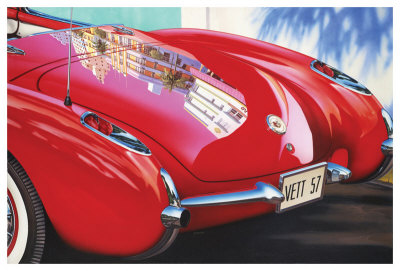 1957 Corvette by Graham Reynolds Pricing Limited Edition Print image