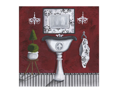 French Tub Red Ii by Cathy Hartgraves Pricing Limited Edition Print image