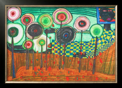 Black Girl, Discovery In The Kingdom Of The Toros by Friedensreich Hundertwasser Pricing Limited Edition Print image