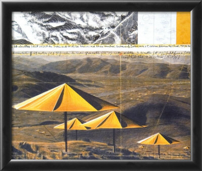 The Yellow Umbrellas, 1991 by Christo Pricing Limited Edition Print image