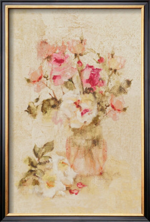 Pots Of Roses Panel I by Cheri Blum Pricing Limited Edition Print image