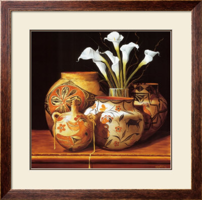 Calla Lilies And Canteen by Chuck Sabatino Pricing Limited Edition Print image