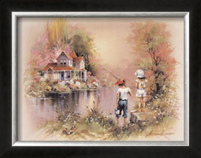 Fishing Time by Andres Orpinas Pricing Limited Edition Print image