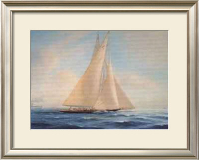 The America's Cup - Rainbow V. Endeavour, 1934 (Signed) by Tim Thompson Pricing Limited Edition Print image