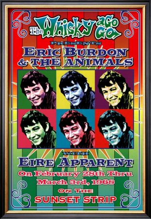 Eric Burdon And The Animals At The Whiskey A-Go-Go by Dennis Loren Pricing Limited Edition Print image