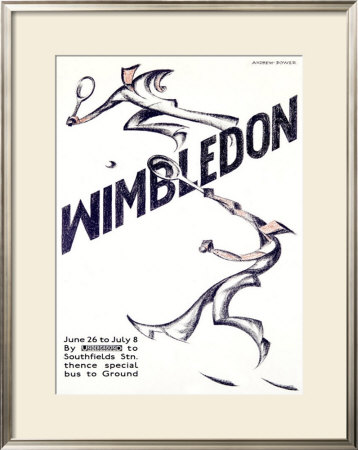 Wimbledon Tennis by Andrews & Power Pricing Limited Edition Print image