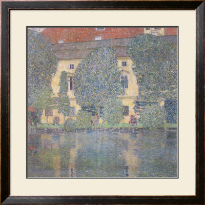 The Castle Kammer Seen From The Lake Atter by Gustav Klimt Pricing Limited Edition Print image