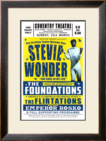 Stevie Wonder In Concert, 1969 by Dennis Loren Pricing Limited Edition Print image