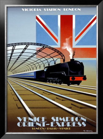 Victoria Station, London, Orient Express by Pierre Fix-Masseau Pricing Limited Edition Print image