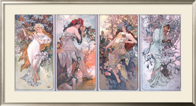 Four Seasons by Alphonse Mucha Pricing Limited Edition Print image