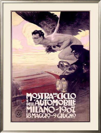 Mostra Del Ciclo, Milano, 1907 by Leopoldo Metlicovitz Pricing Limited Edition Print image