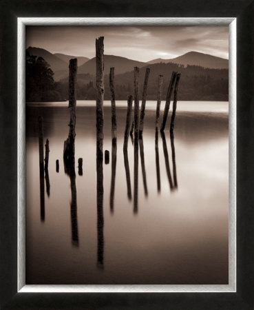 Forgotten Jetty , Derwent Water, Cumbria by Mike Shepherd Pricing Limited Edition Print image