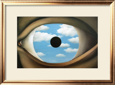 The False Mirror by Rene Magritte Pricing Limited Edition Print image
