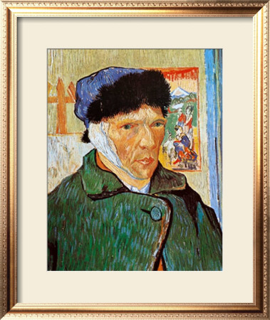 Self-Portrait With Bandaged Ear, C.1889 by Vincent Van Gogh Pricing Limited Edition Print image