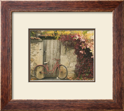 Red Bike Near Door by Francisco Fernandez Pricing Limited Edition Print image