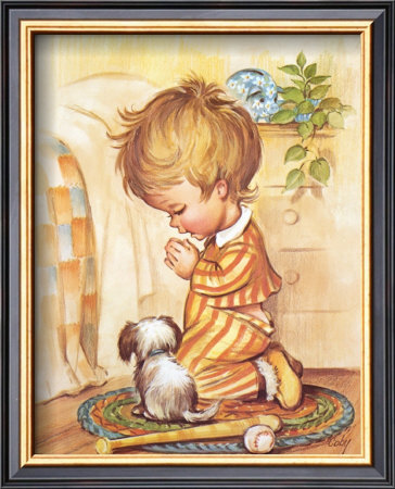 Boy Praying by Coby Pricing Limited Edition Print image