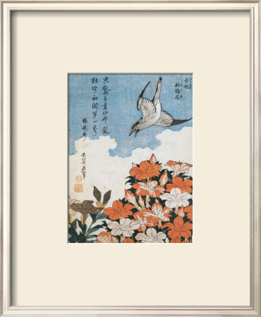 Cuckoo And Azaleas by Katsushika Hokusai Pricing Limited Edition Print image