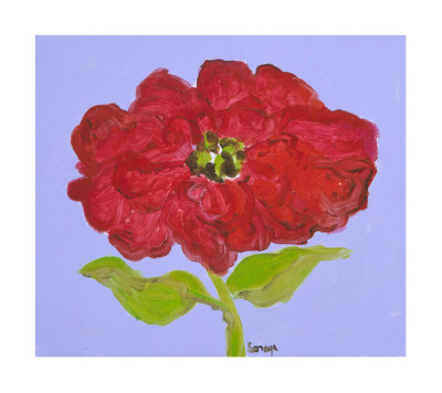 Red Flower by Soraya Chemaly Pricing Limited Edition Print image