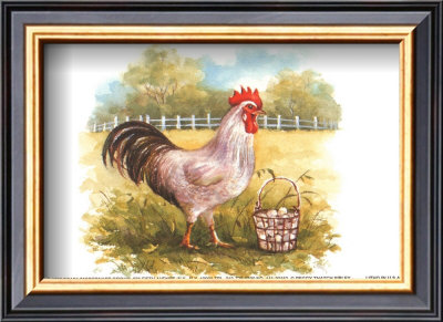 Hen With Basket by Peggy Thatch Sibley Pricing Limited Edition Print image