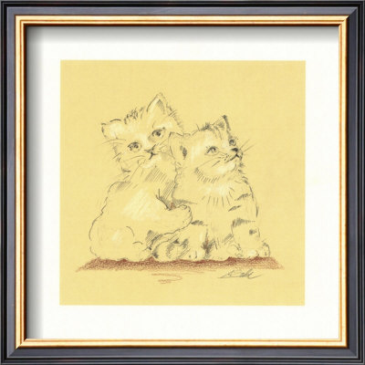Sketch Of 'Fluff' And 'Puff' by Alfred Gockel Pricing Limited Edition Print image