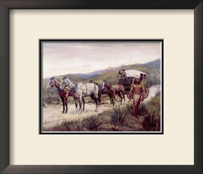 Halted Stagecoach by Frederic Sackrider Remington Pricing Limited Edition Print image
