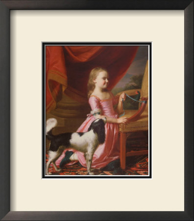 Young Lady With A Bird And Dog, 1767 by John Singleton Copley Pricing Limited Edition Print image