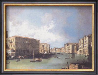 The Grand Canal, Venice, Looking North From Near The Rialto Bridge, C.1726 by Canaletto Pricing Limited Edition Print image