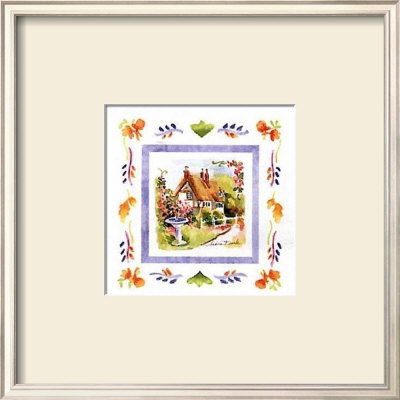 Cottage And Fountain by Andrea Brooks Pricing Limited Edition Print image