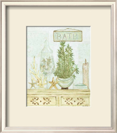 Spa Bath: Bamboo And Candle by Grace Pullen Pricing Limited Edition Print image