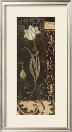Black And White Tulip by Jo Moulton Pricing Limited Edition Print image