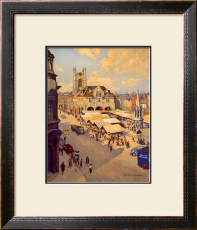 Peterborough Market Place by Bertram Prance Pricing Limited Edition Print image